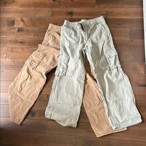 RSQ Kids Cargo Jeans in Tan and Cream
